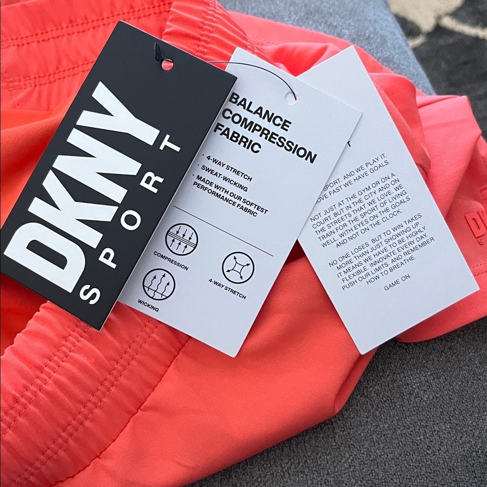 DKNY Sport Vibrant Orange Shorts - Picture 8 of 9